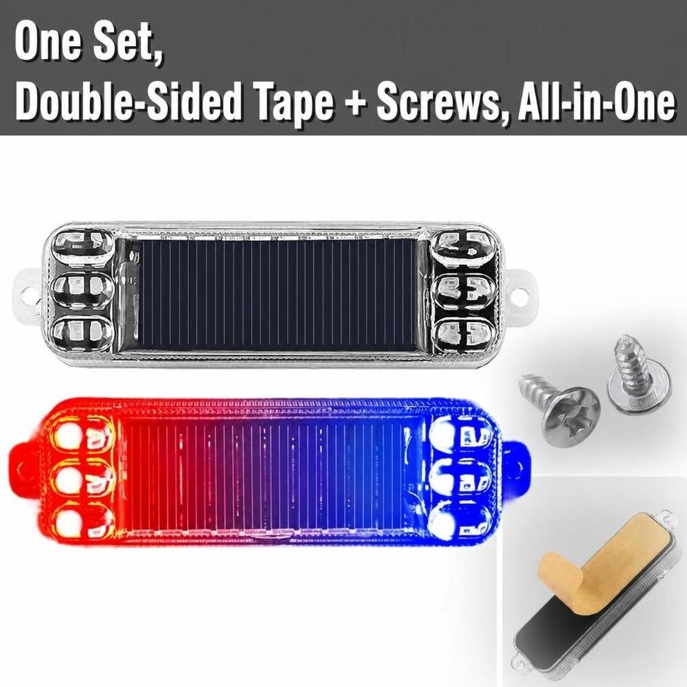 Wireless Tail Flashing Light Solar Powered Anti Collision Safety Light Night Use
