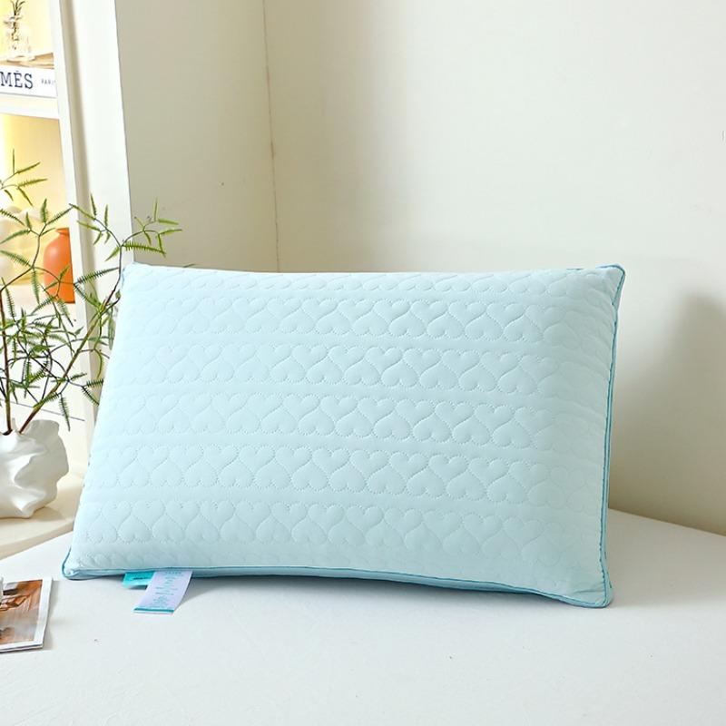 2025 New Solid Color Simple Cool Summer Cool Pillow Summer Cool Adult Medium and High Comfort Pillow One Pack