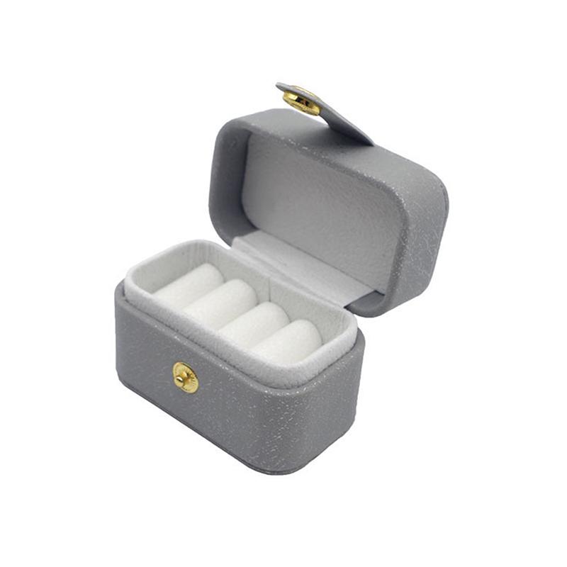 Pu Leather Girl Portable Mini Jewelry Earrings Stud Earrings Jewelry Box Organizer