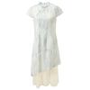 Sancai 2026 Summer New Chinese Style Faux Two-Piece Long Dress