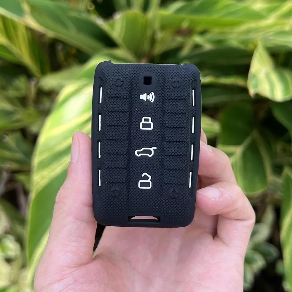 Genuine Leather Car Key Case Key Cover For Volvo S60 S80 V60 XC60 XC70 S60L V40 XC90 Car Keychain Remote Control Case 5 Buttons