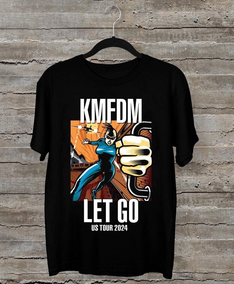 NEW KMFDM - Let Go Tour 2024 Black All Size Shirt Unisex T-Shirt S