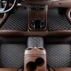 Universelles 5-teiliges Auto-Fußmatten-Set PU-Leder Wasserdicht Auto-Fußmatten-Schutz Teppich Vorder- und Rückmatten Set Auto Zubehör