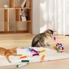 Jouet Bandeau Poilu Double Face Jouet pour Animaux de Compagnie Boule Poilue Auto-Jeu