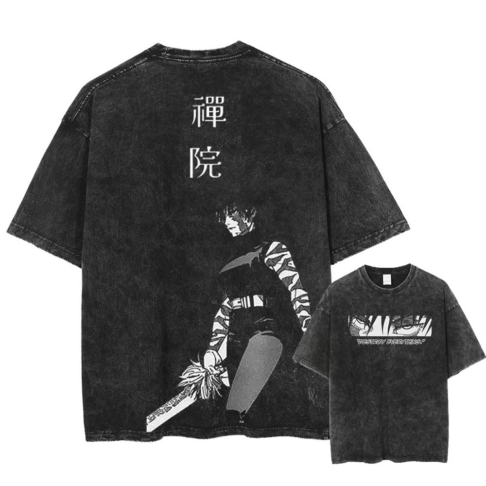 Satoru Gojo a Geto Suguru Vtipné Tričko s Potiskem Anime Jujutsu Kaisen Pánské Dámské Bavlněné Trička Harajuku Pánské Volné Tričko