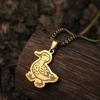 Kinitial Stainless Steel Necklaces Animal Lovely Duck Pendants Chains Choker Fashion Necklace For Women Jewelry Party Gifts