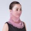 Floral Print Sun Protection Face Mask Thin Texture Breathable Fabric Breathable Face Scarf UV Protection Quick-Dry