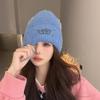 Women's Winter Warm Big Head Knitted Hat Korean Style Fashionable and Versatile Student Windproof Ear Protection Wool Hat