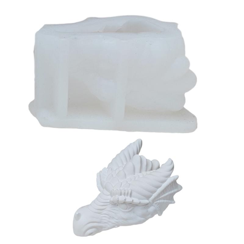 

Dragon Head Silicone Candle Molds for Candle Soap Gypsum Decoration, Plaster Silicone Molds Animal Silicone Candle Molds small