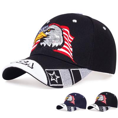 Modna czapka taktyczna z haftem orła, bawełniana, regulowana, hip-hopowa, baseballowa, czapki golfowe, sporty rekreacyjne, myśliwskie