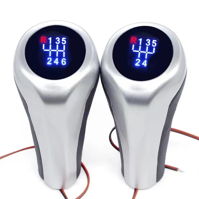 5/6 Speed Gear Shift Knob Manual Transmission Shift Stick Knob with LED Backlit for BMW E46 E90 E91 E92 X1 X3 X5