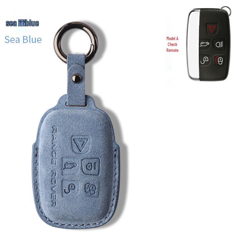 Nubuck Leather Key Case for Range Rover Models (Sport, Evoque, Defender, Discovery Sport, Velar, Freelander)