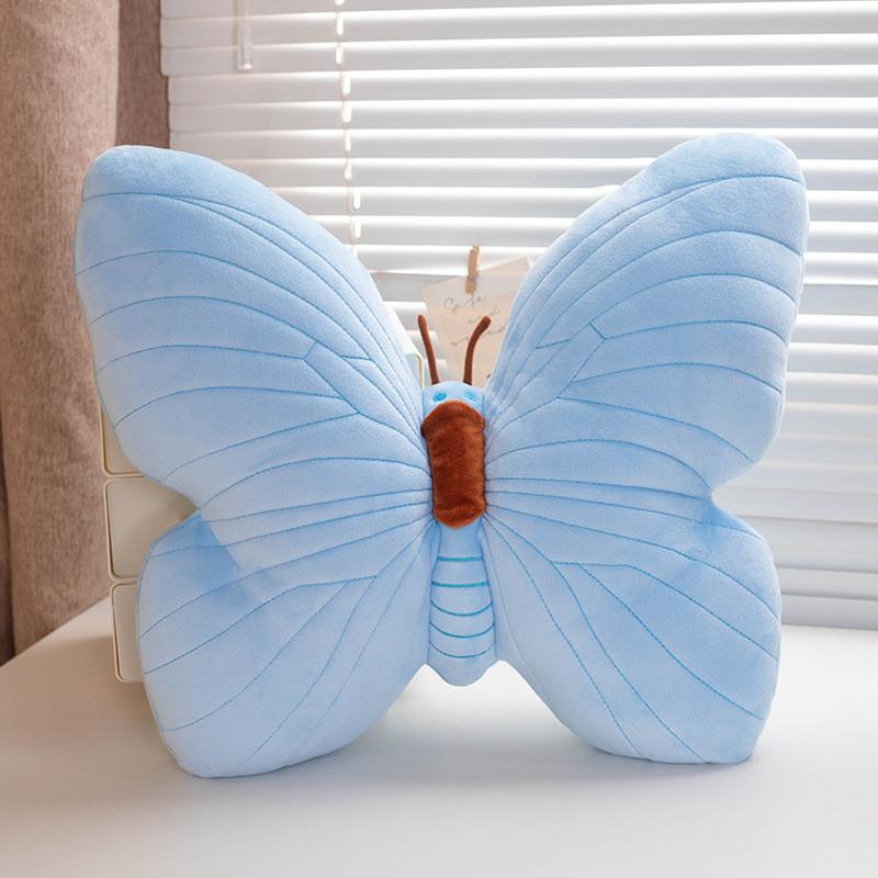 

Cute And Cozy Pink Butterfly Cushion Soft Plush Pillow For Comfort And Decoration синій