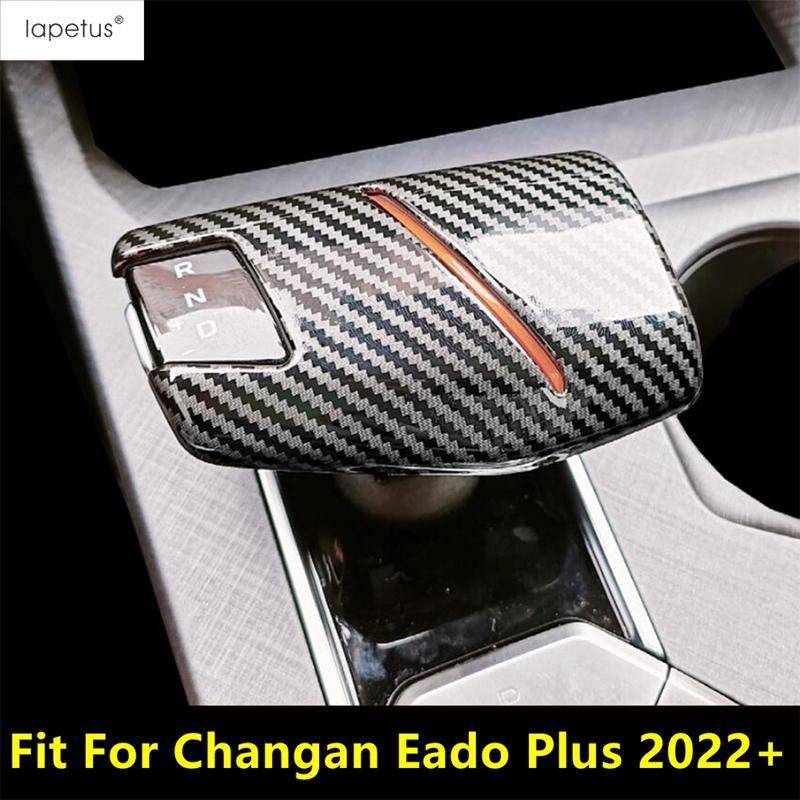 

Car Gear Shift Head Handle Knob Decoration Cover Trim Fit For Changan Eado Plus 2024 2025 ABS Carbon Fiber Accessories