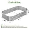 3 PCS Galvanized Raised Garden Bed Outdoor Metal Garden Bed for Vegetables Flower 3x2ft Steel Above Ground Garden Box Gardening