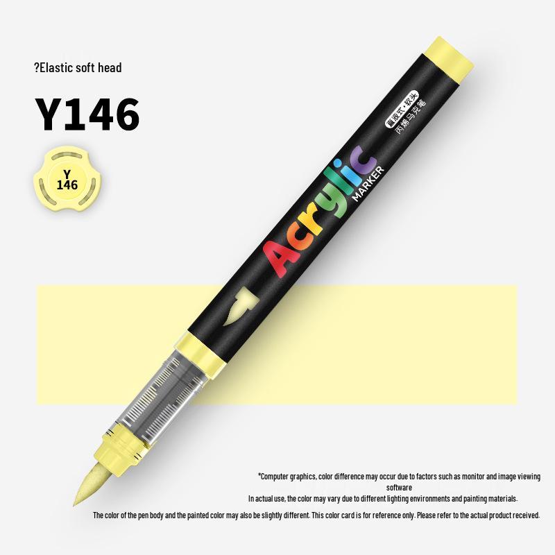 60-Color Soft Tip Liquid Ink Acrylic Marker Set for Primary School Art