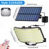 Solar Lights Outdoor Garden 243LED Solar Security Light Motion Sensor Waterproof 3 Mode Solar Powered Wall Light Yard Garage 261LED