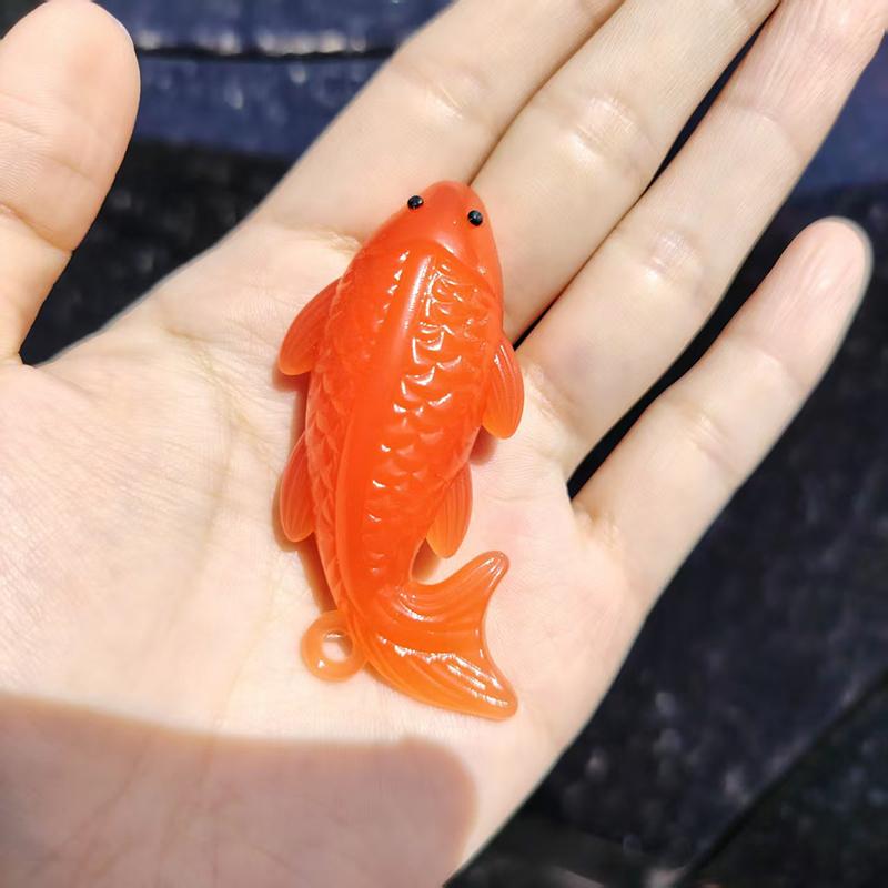 5Pcs Funny Color-Changing Baked Crab Car Pendant Car Decoration Accessories Creative Swing Goose Lobster Keychain Bag Pendant