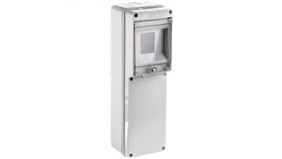 Construction Distribution Board Empty 4 Modules 2 Sockets Without Holes Gray Ec69001