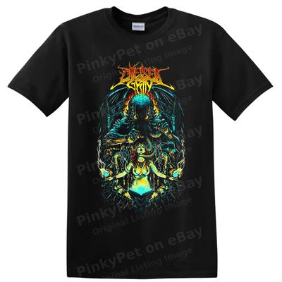 Chelsea Grin Metal Band Tişörtü Psikedelik Şeytan Tanrıça Sanatı Grafik Baskılı Tişört
