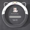Car Steering Wheel Cover Winter Plush Warm Non-Slip 2025 New Model Cute Decorative Interior Winter Handle Cover for Women