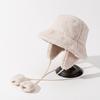 Warmer Winter Fisherman Hat Anti-cold Plush Bucket Cap Gifts Plush Panama Hat  Cycling