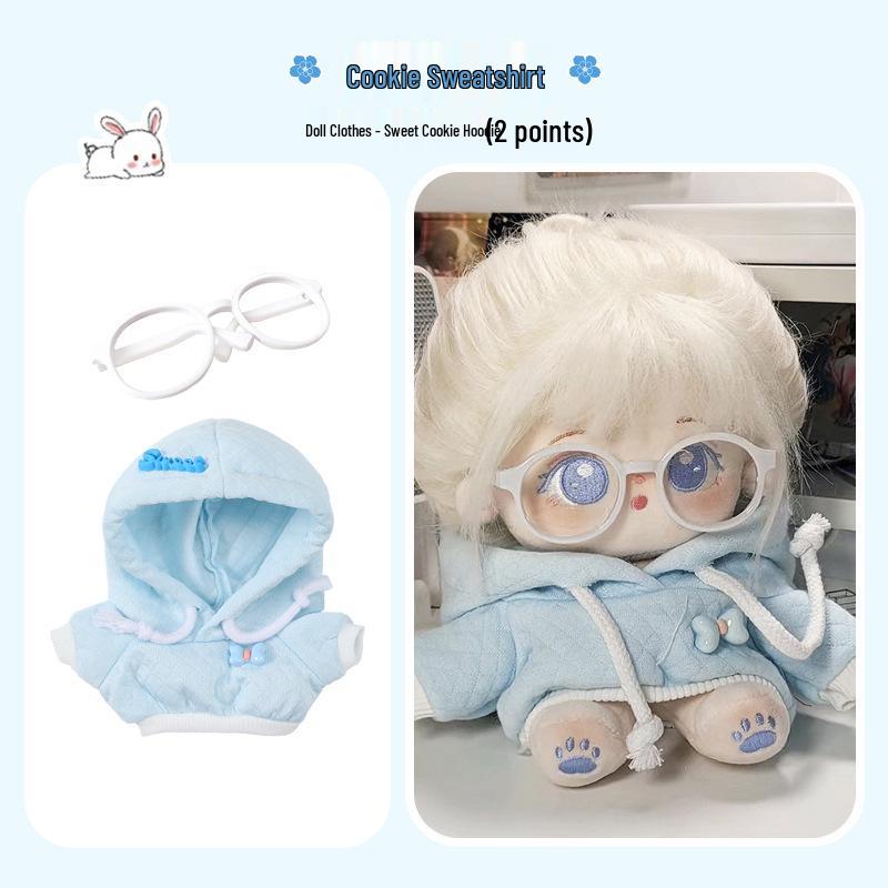 20cm Cotton Plush Doll Clothing Set - Daily Outfits for Boys & Girls
