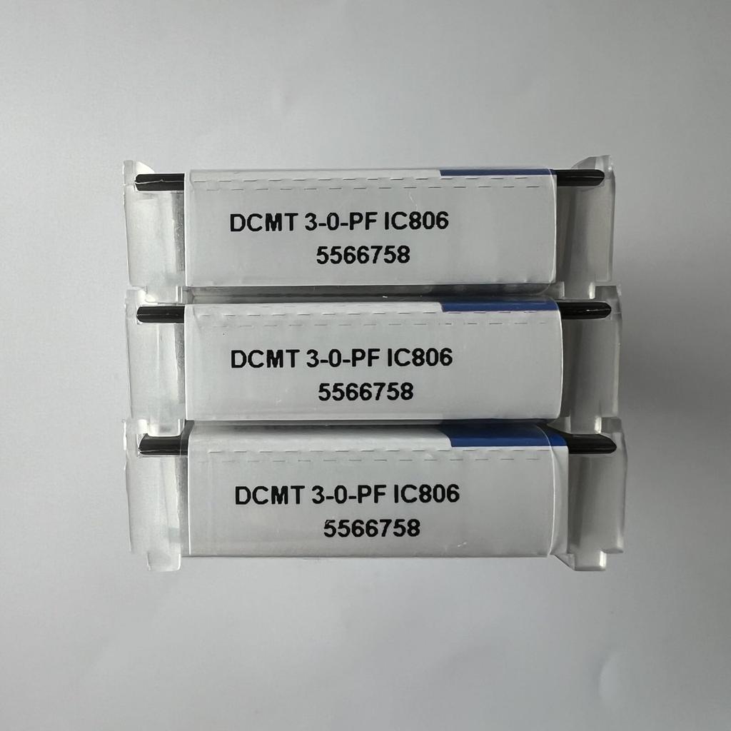 ISCAR / DCMT11T302-PF IC806 / Industrielle wendeschneidplatten aus Hartmetall 10 Stück