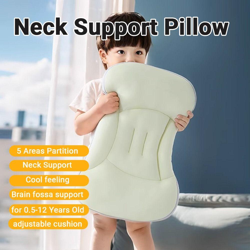 for 1-12 Years Old Children's Neck Support Pillow Cooling Fabric Sleep Positioning Pad  for Baby