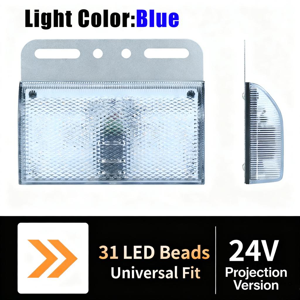 New LED Side Marker Lights Truck LED Side Marker Bulb DC 12V-24V Turn Singal Light Truck Accessorie for Trailer BUS Van Caravan