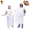 Halloween-Paar neues Parodie-Toilettenpapierrollen-Oberteil-Aufdruck-Kostüm Durchmesser