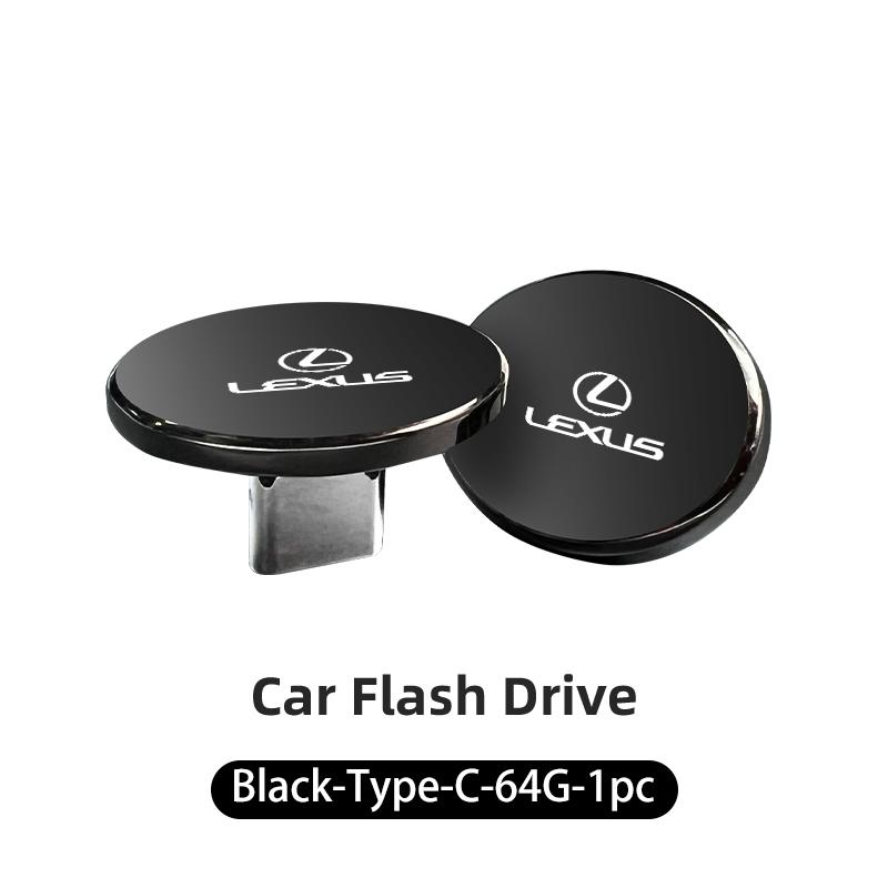 Car Accessories USB Type-C Flash Drive Mini Memory Stick Music Device For Lexus CT ES GS NX IS250 CT200h IS300h ES300h RX400h NX