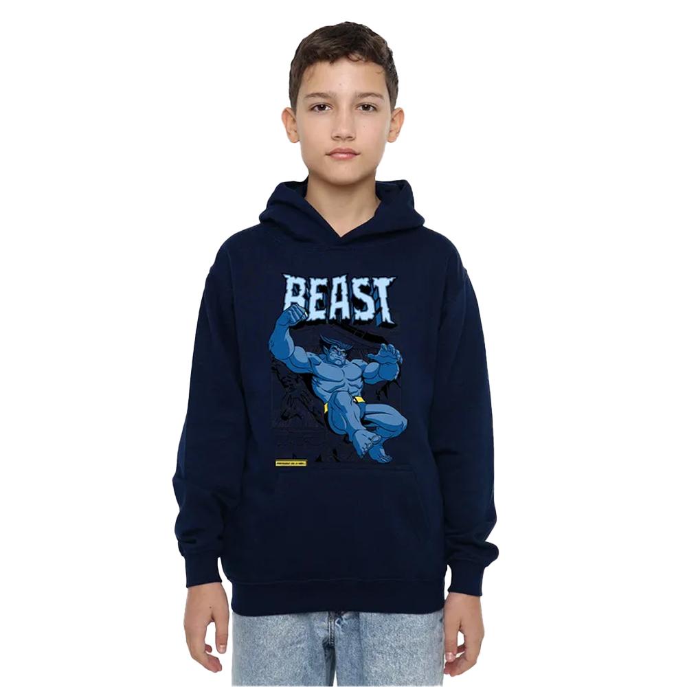 X-Men Childrens/Kids Beast Comic Pull Over Hoodie