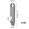 Titanium alloy mini trendy pry bar bottle opener EDC personalized titanium alloy trendy accessory pendant