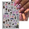 5 Sheets Halloween Nail Art Stickers For DIY Nail Supplies Decoration