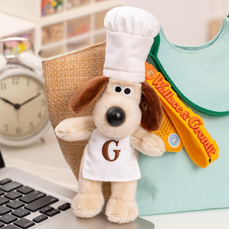 Wallace&Gromit Plush Toy Kawaii Gromit Wallace Toys Cartoon Dogs Bag Pendant Key Chain Anime Cute Puppy Stuffed Dolls