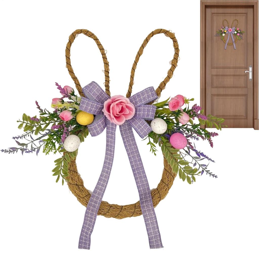 Osterhase Dekoration Kranz Frühling Hase Eier Ostertür Dekoration Haustür Fenster Kamin Wanddekoration