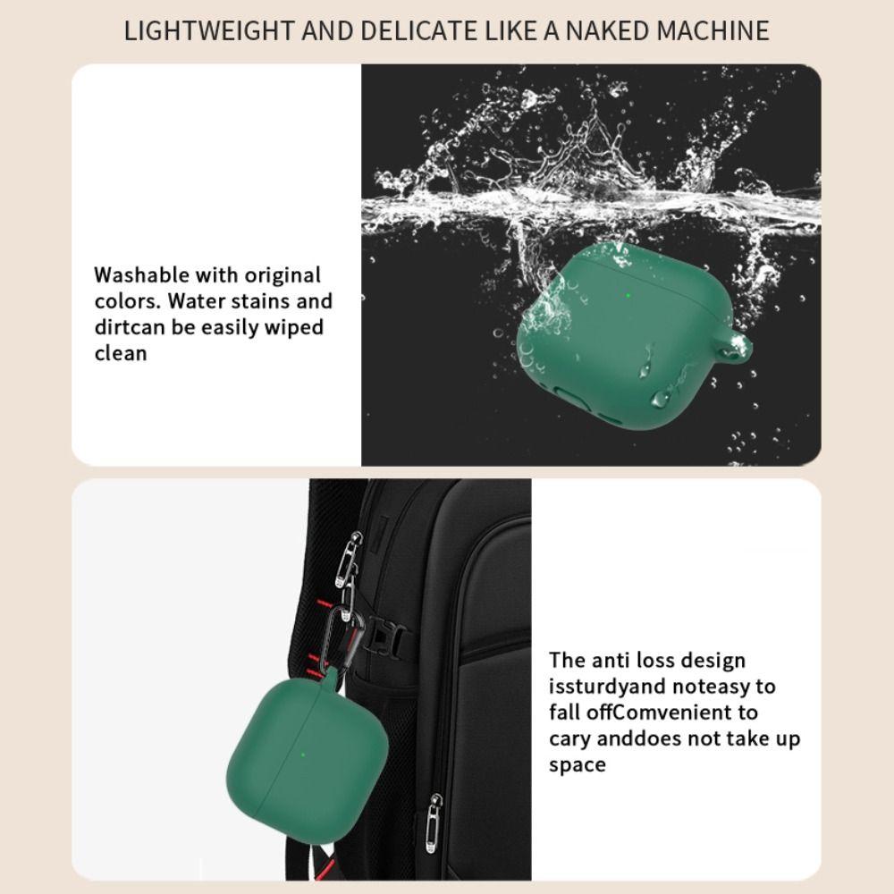Silicone Earphone Case Dustproof Charging Box Sleeve 2024 Earbuds Accessories for AirPods 4 2024