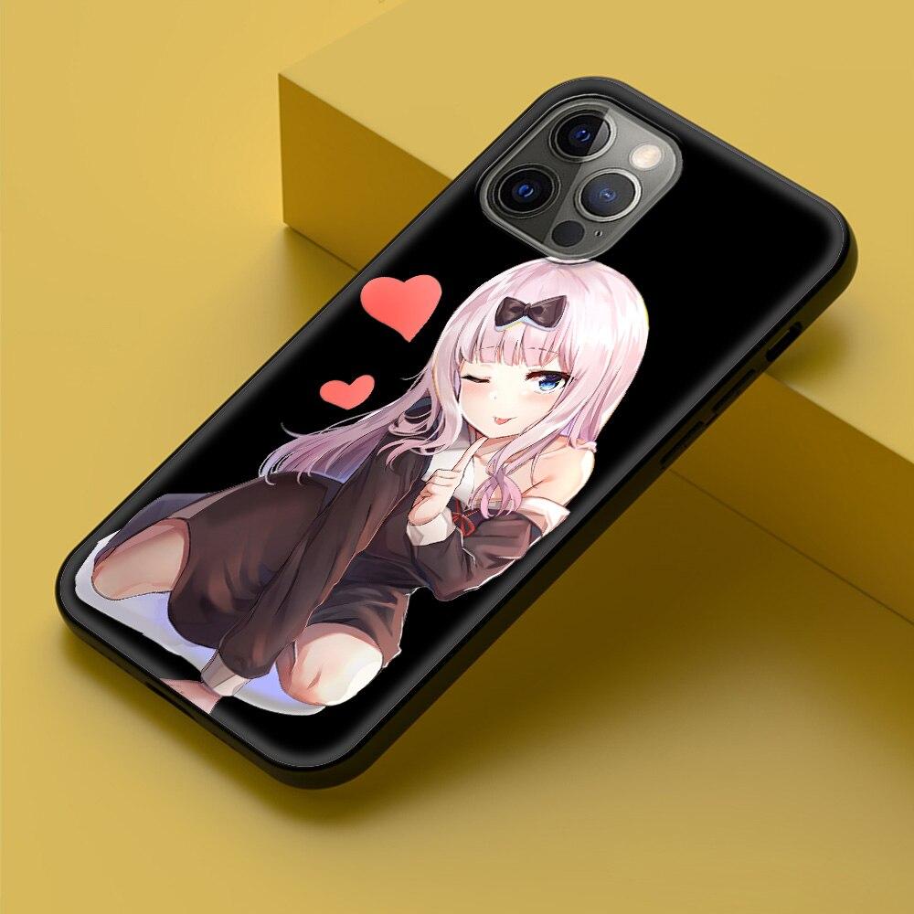 Kaguya Sama Love Is War Anime Phone Case For iPhone 11 12 13 14 Pro Max 7 8 Plus SE  X XR XS Luxury Shell Fujiwara Soft Cover