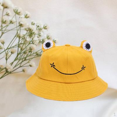 Cartoon Frog Bucket Hat Beach Travel Sun for Kids Adult