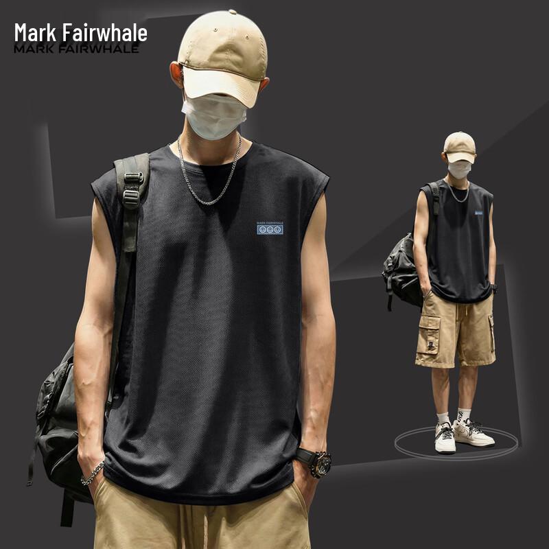 Mark Fairwhale Men s 2026 Summer Lightweight Ice Silk Sports Vest 2XL