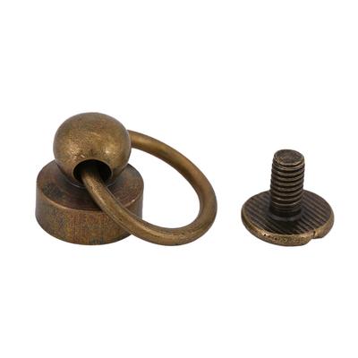 20 Stück DIY Lederhandwerk Metallnieten mit Ringverschluss für Geldbörse Handyhülle
