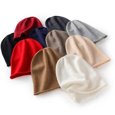 Wool Beanie Unisex Winter Slouch Hat Unisex Cashmere Cap Casual Knit Cashmere Hat For Casual Outing Winter Wear Outdoor