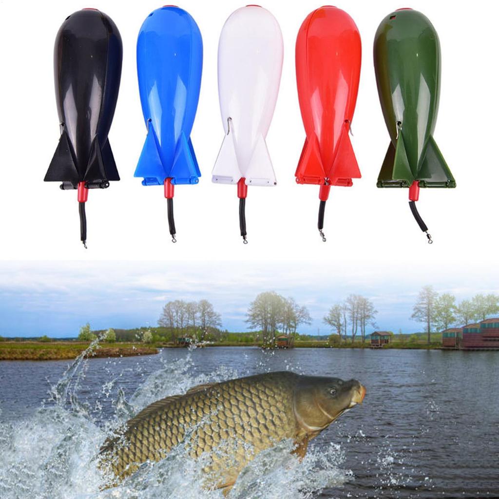 Carp Fishing Rocket Feeder Spod B Omb Float Lure Bait Holder Carp Cage Fishing Feeder Floating Bait Container Gear Accessories