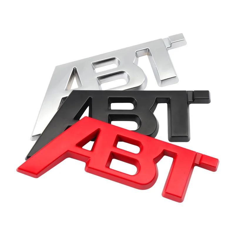 Car Front Grille Badge Trunk Sticker Side Letters Badge for Volkswagen ABT Sagitar Golf Polo Passat Tiguan Touareg Jetta Lavida
