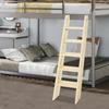 150cm Wooden Loft Ladder, 5-Step Space Saving Attic Climbing Ladder with 220lbs Weight Capacity, Universal Foldable Step Stool