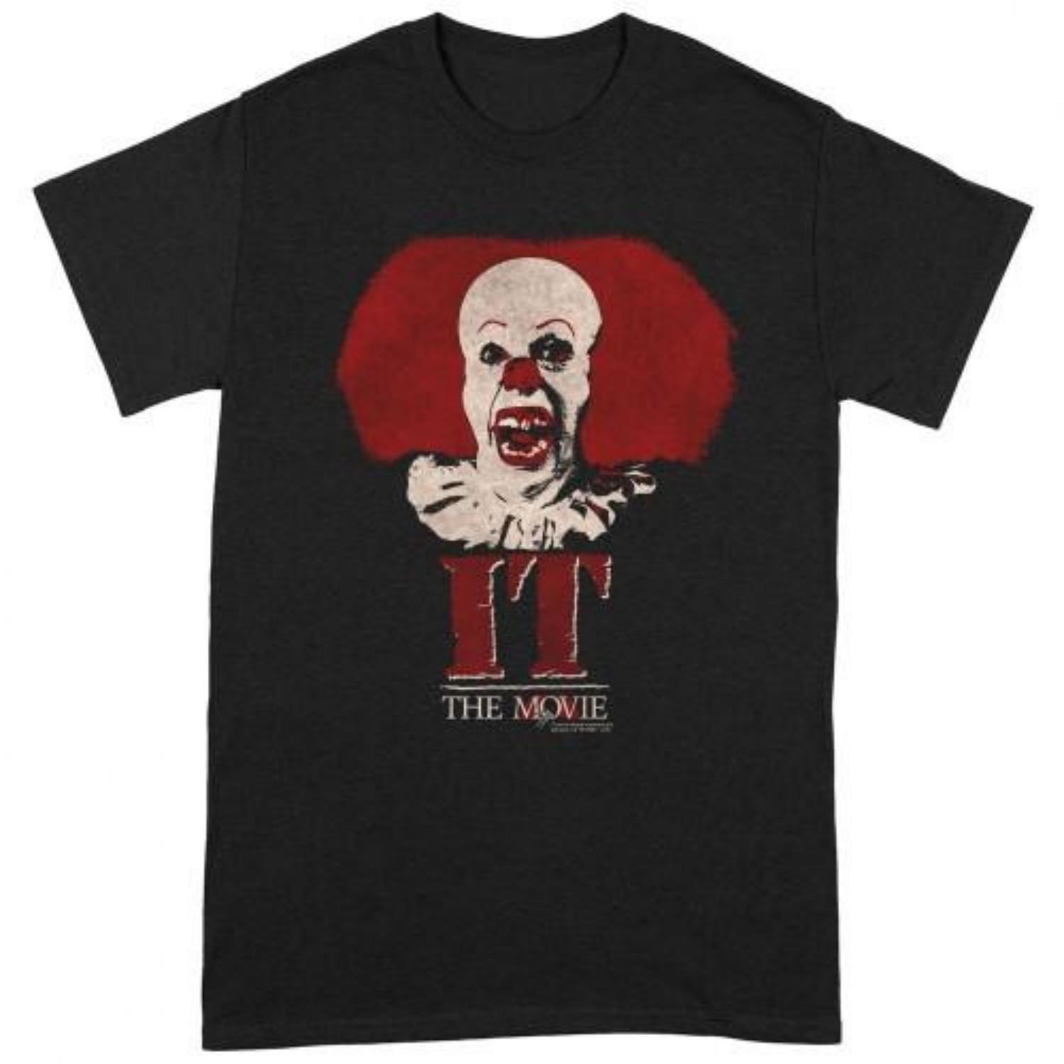 It Unisex Adult 1990 Pennywise Clown T-Shirt S чёрный