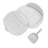 Dog Training Toilet with Splash Wall Potty Training Pee Pad Holder Portable Baffle Dog Litter Box
