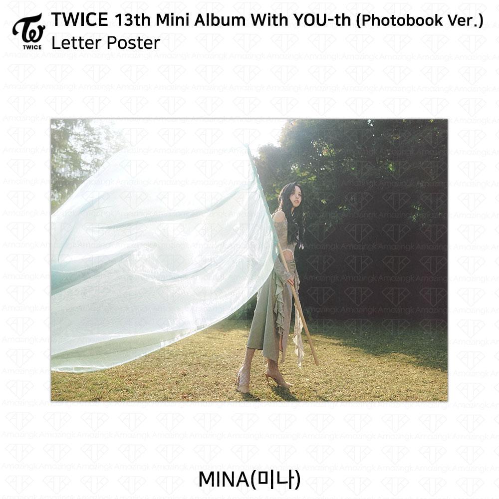 Twice 13th Mini Album With YOU-th Youth Photocard Poster Film Sticker Mina KPOP K-POP