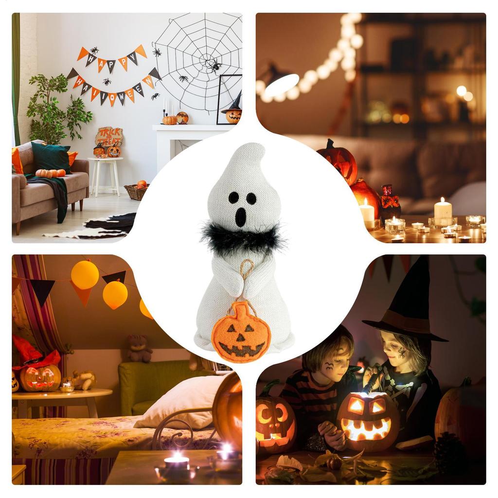 Halloween Ghost Ghost Decor Soft Doll With Scarf Soft Collectible Dolls Home Decor Photo Props Halloween Decorations For Bedroom